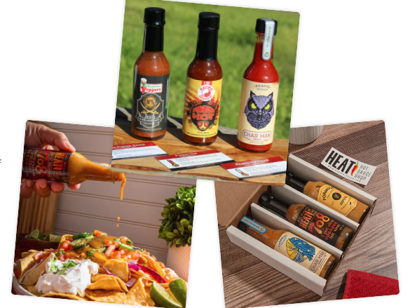 Heat Hot Sauce Shop, Hot Sauce of the Month Club box